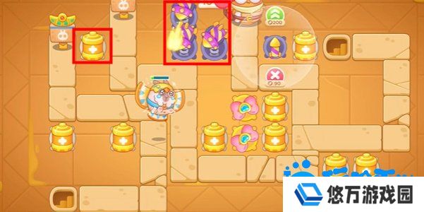 《保卫萝卜4》法老归来第108关通关攻略