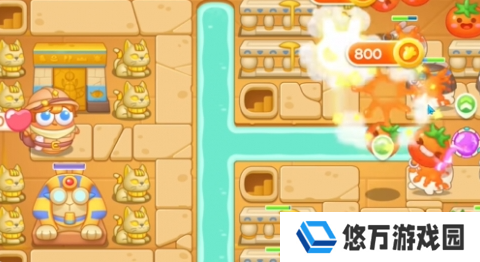 《保卫萝卜4》法老归来第84关通关攻略